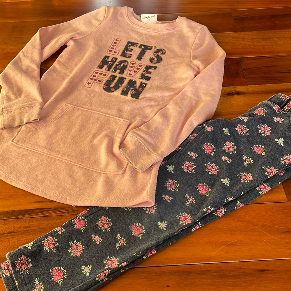 Girls 6/6X Jumping Beans matching set